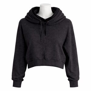 Size M Community Aritzia Women’s Cowl Neck Hoodie Cropped Sweatshirt Black